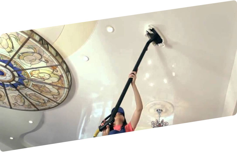 Как убрать пыль с потолка после ремонта