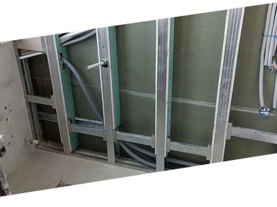 Прокладка кабеля в перегородках без защиты